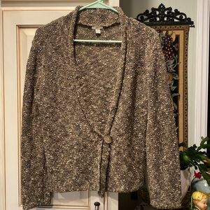 J. Jill Brown Knit Cardigan